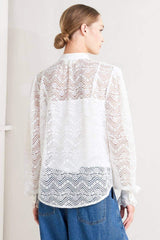 CLOUD ROMANCE WOVEN LACE TOP - Flying Tomato - Flyclothing LLC