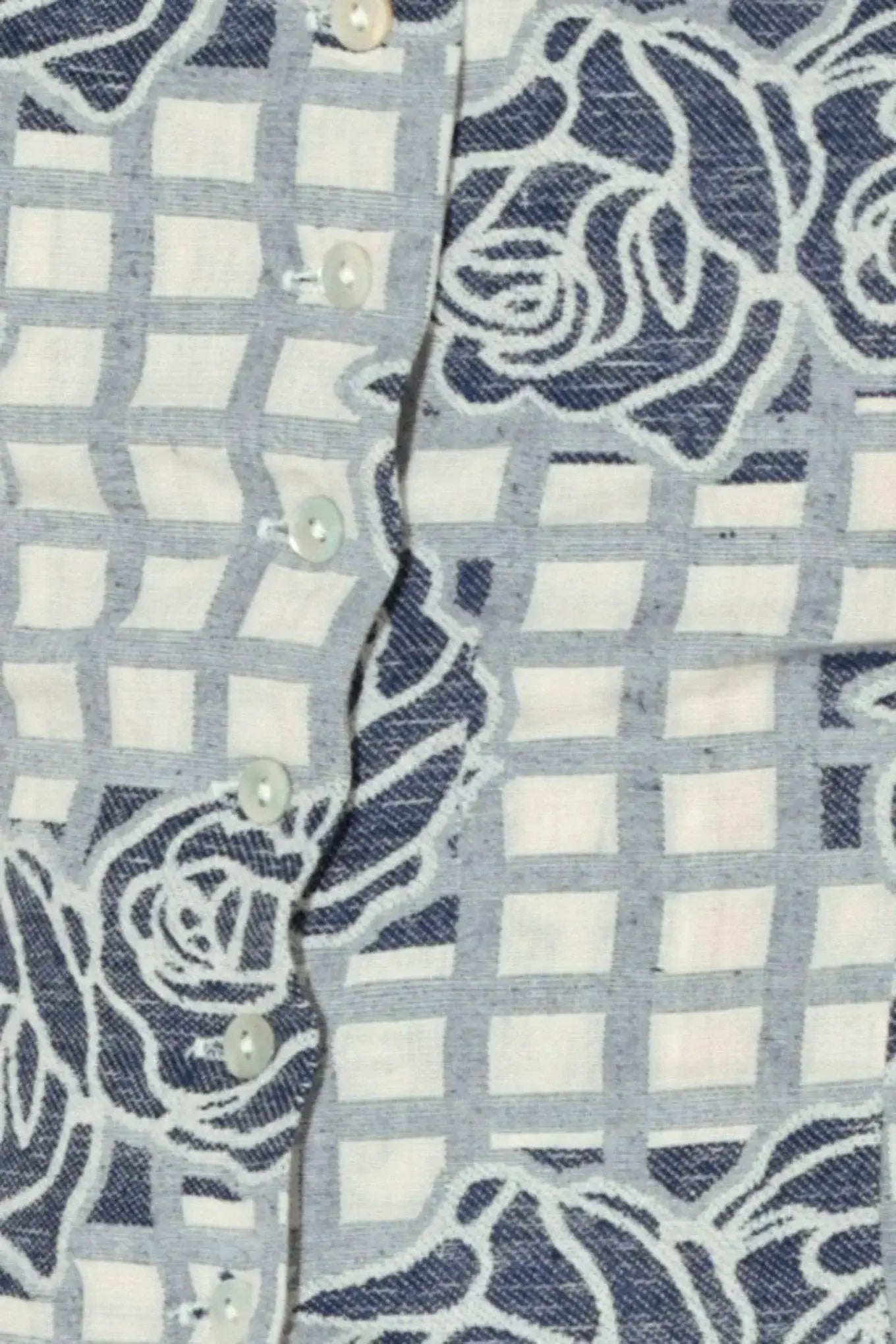 SWEET CHECK ROMANCE WOVEN JACQUARD TOP - Flying Tomato - Flyclothing LLC