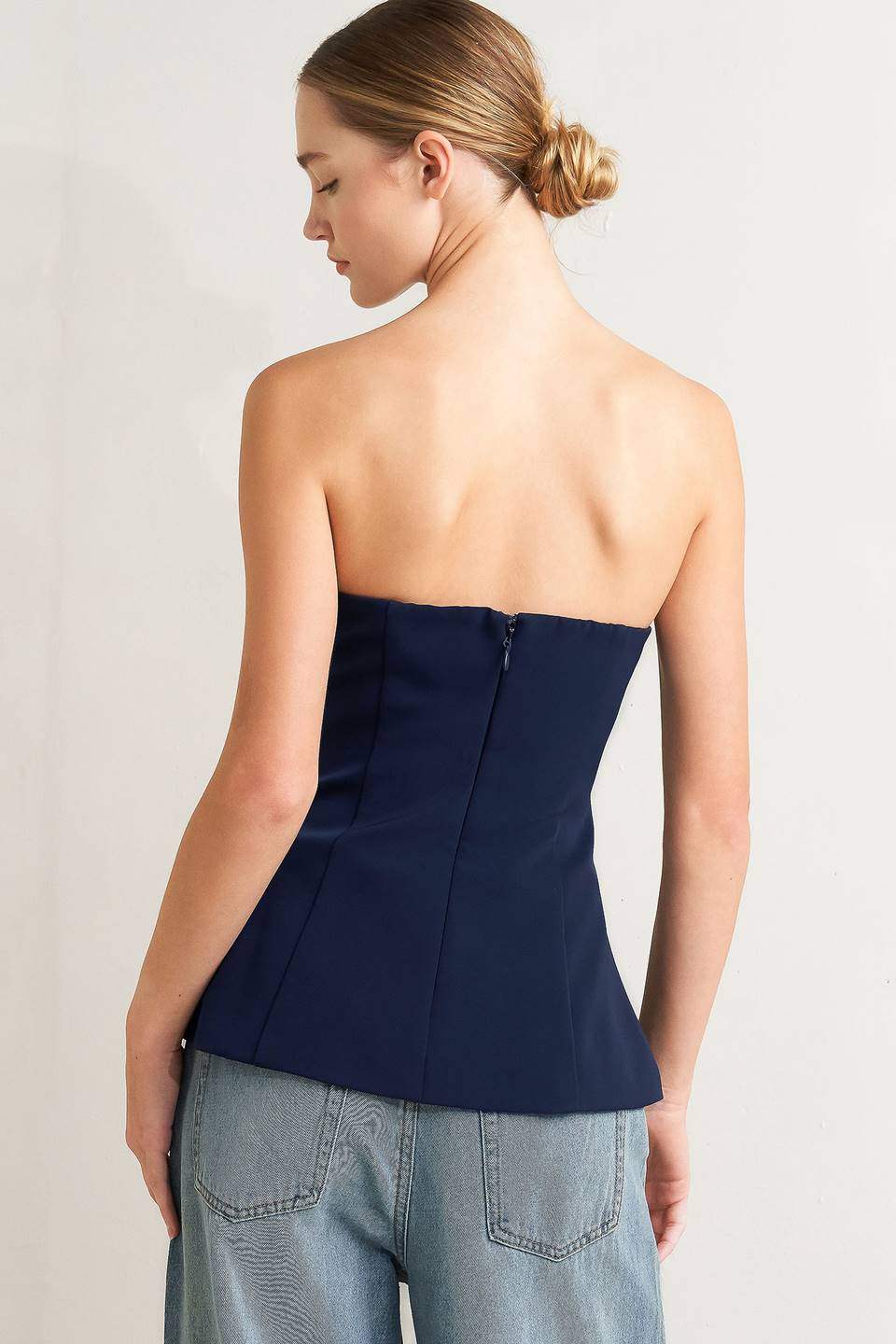 NOIR CONTOUR WOVEN TOP - Flying Tomato - Flyclothing LLC