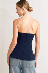 NOIR CONTOUR WOVEN TOP - Flying Tomato - Flyclothing LLC