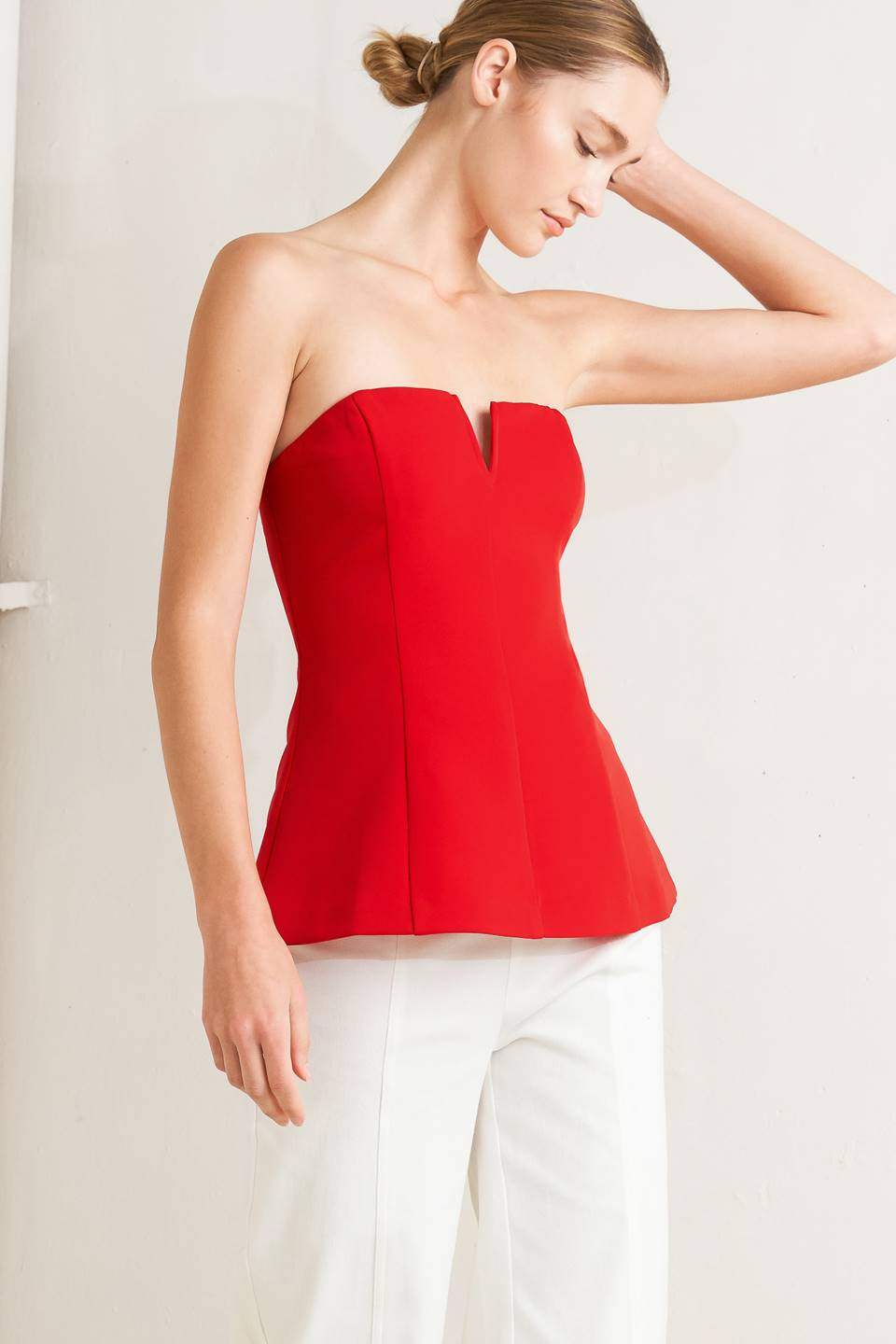 NOIR CONTOUR WOVEN TOP - Flying Tomato - Flyclothing LLC