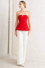 NOIR CONTOUR WOVEN TOP - Flying Tomato - Flyclothing LLC