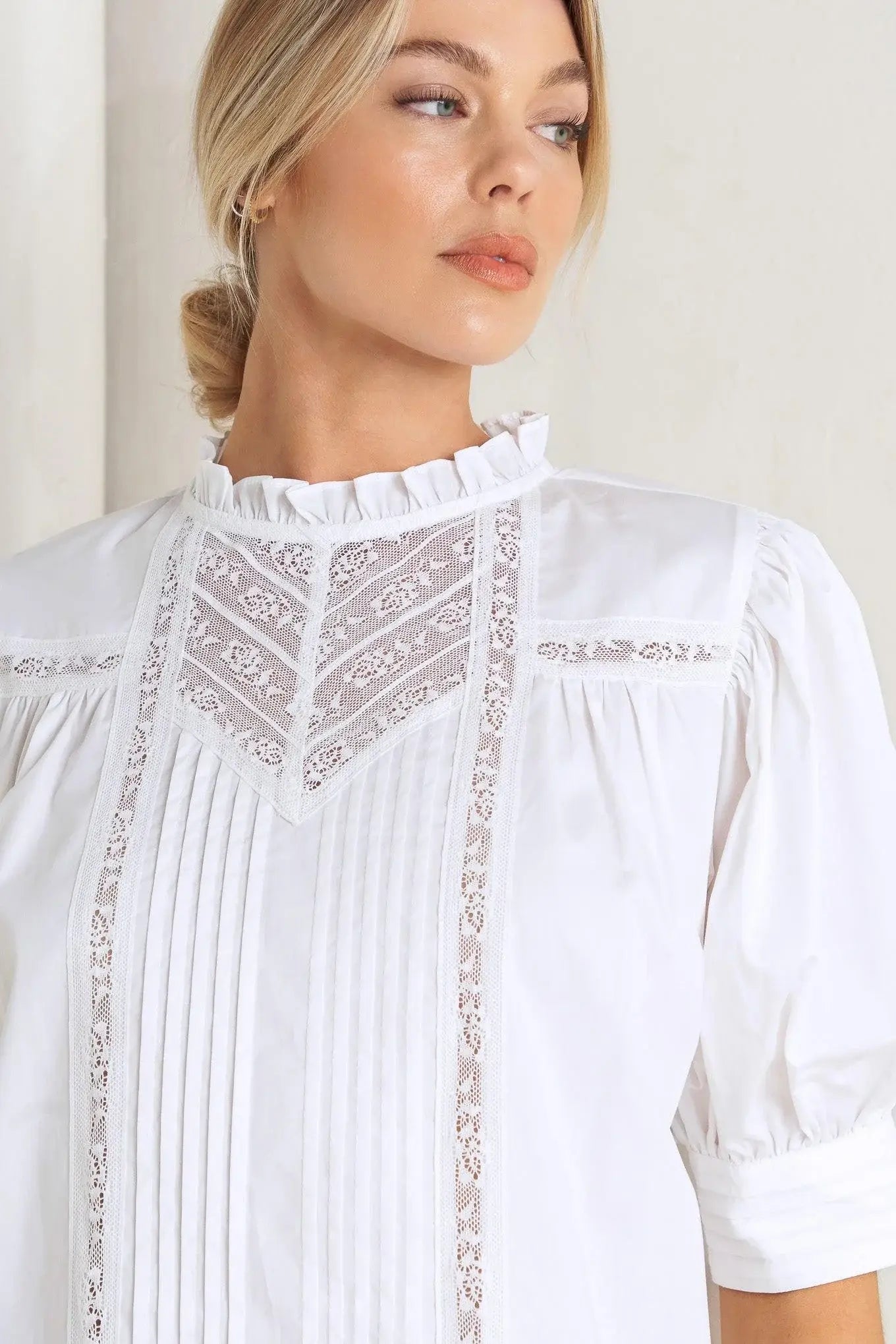 PURE POETRY VICTORIAN WOVEN TOP - Flying Tomato - Flyclothing LLC