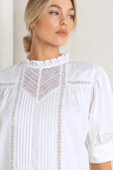 PURE POETRY VICTORIAN WOVEN TOP - Flying Tomato - Flyclothing LLC