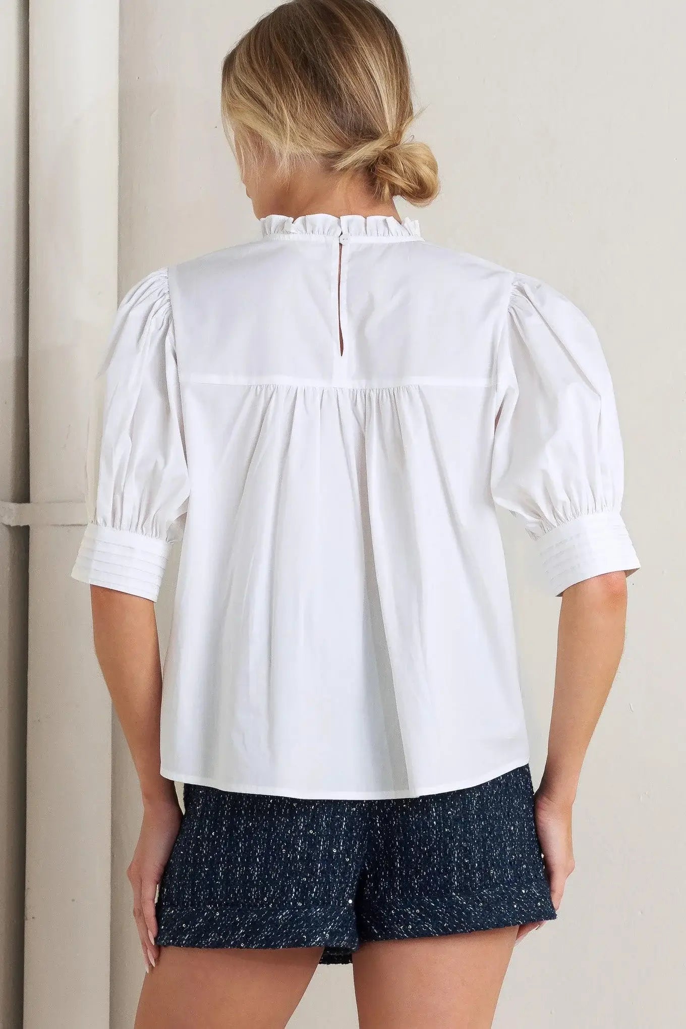 PURE POETRY VICTORIAN WOVEN TOP - Flying Tomato - Flyclothing LLC
