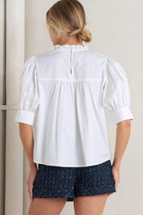 PURE POETRY VICTORIAN WOVEN TOP - Flying Tomato - Flyclothing LLC