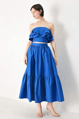 ROYAL FLOW WOVEN TUBE TOP - Flying Tomato - Flyclothing LLC