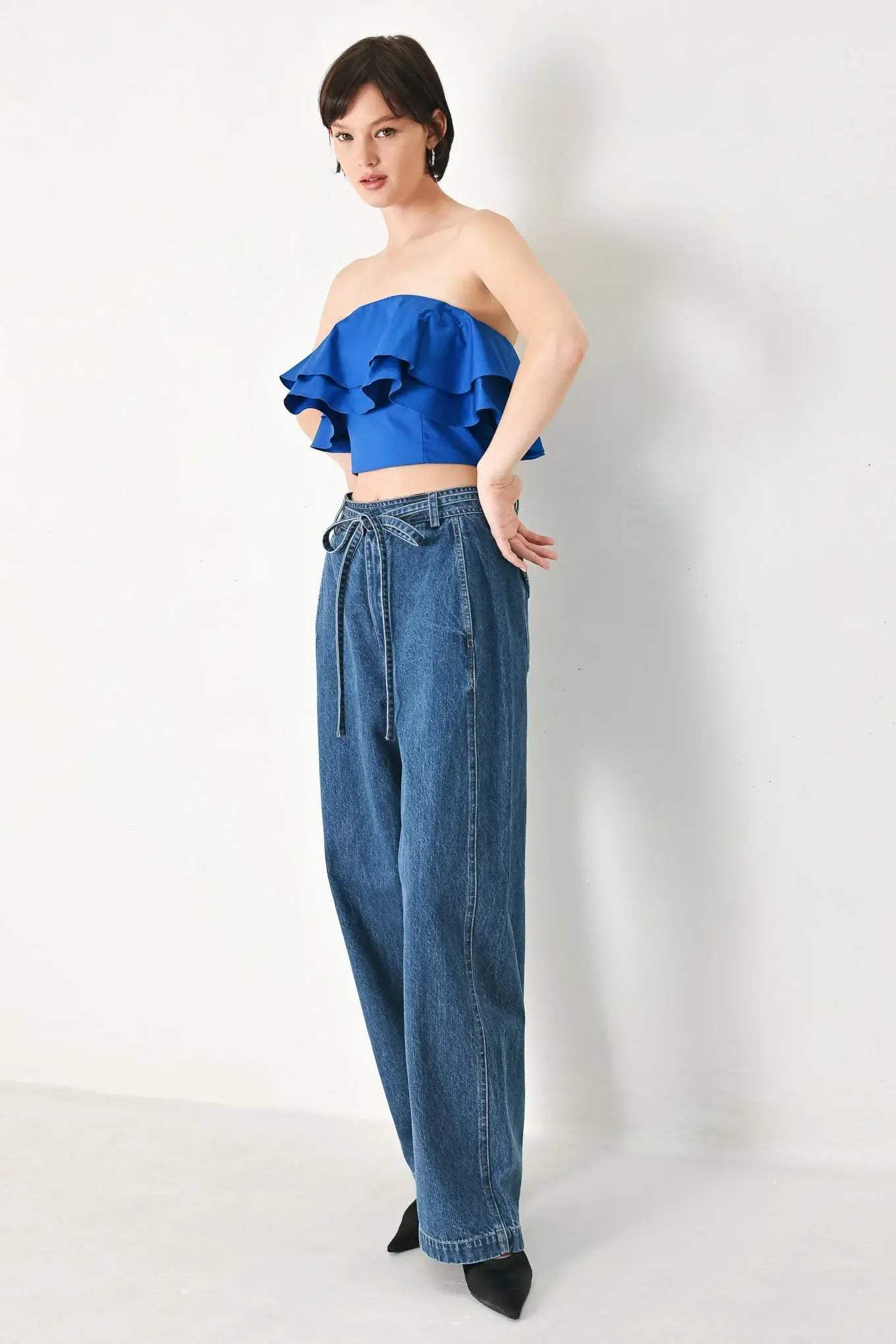 ROYAL FLOW WOVEN TUBE TOP - Flying Tomato - Flyclothing LLC