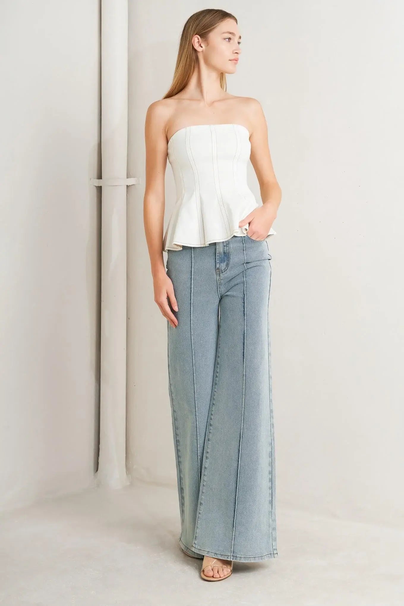 SUBTLE DRAMA WOVEN TOP - Flying Tomato - Flyclothing LLC
