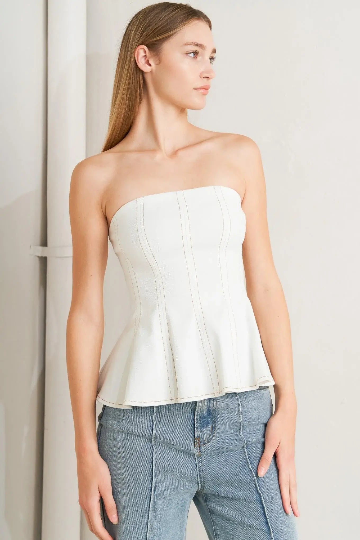 SUBTLE DRAMA WOVEN TOP - Flying Tomato - Flyclothing LLC
