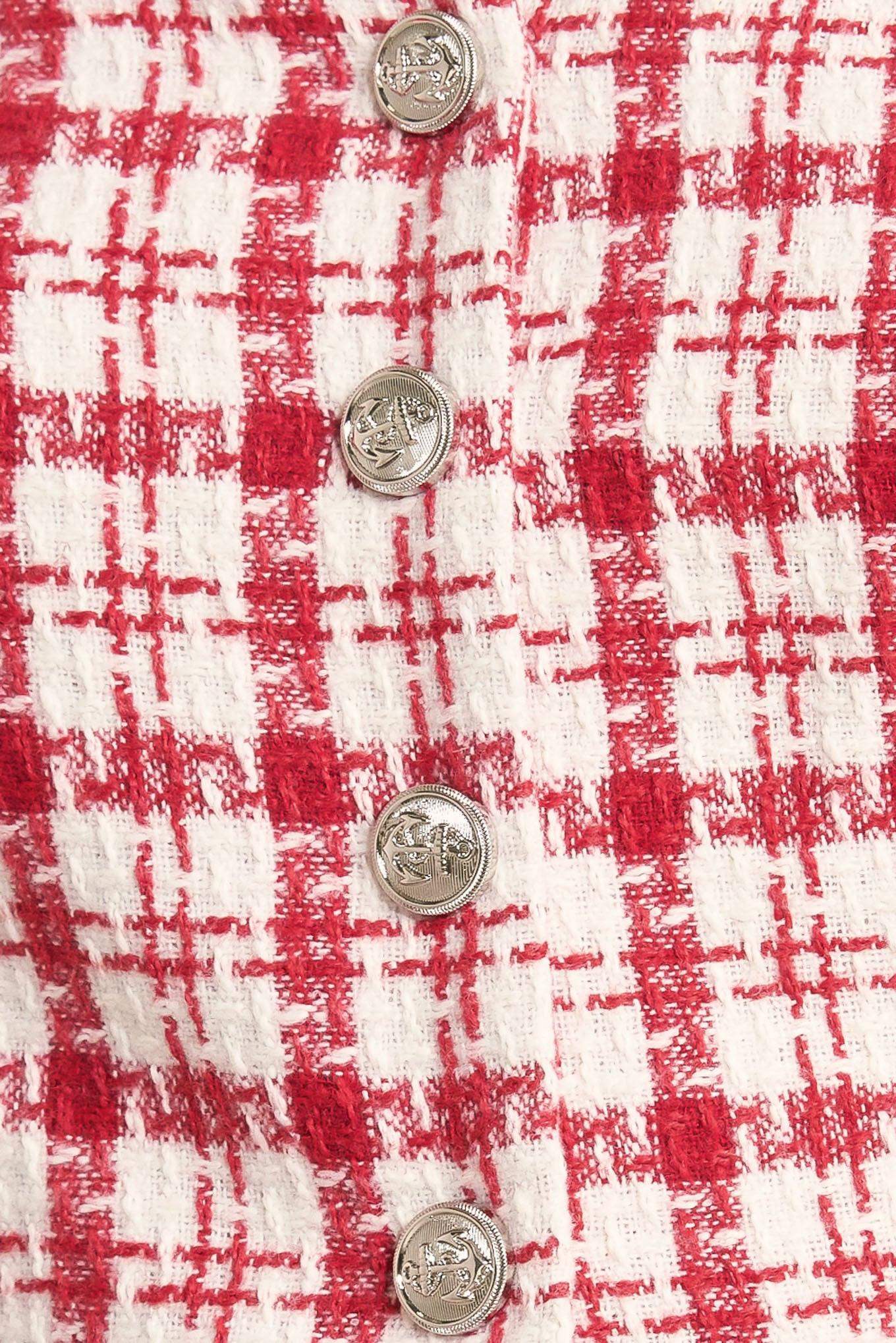 LADY CODE TWEED TOP - Flying Tomato - Flyclothing LLC