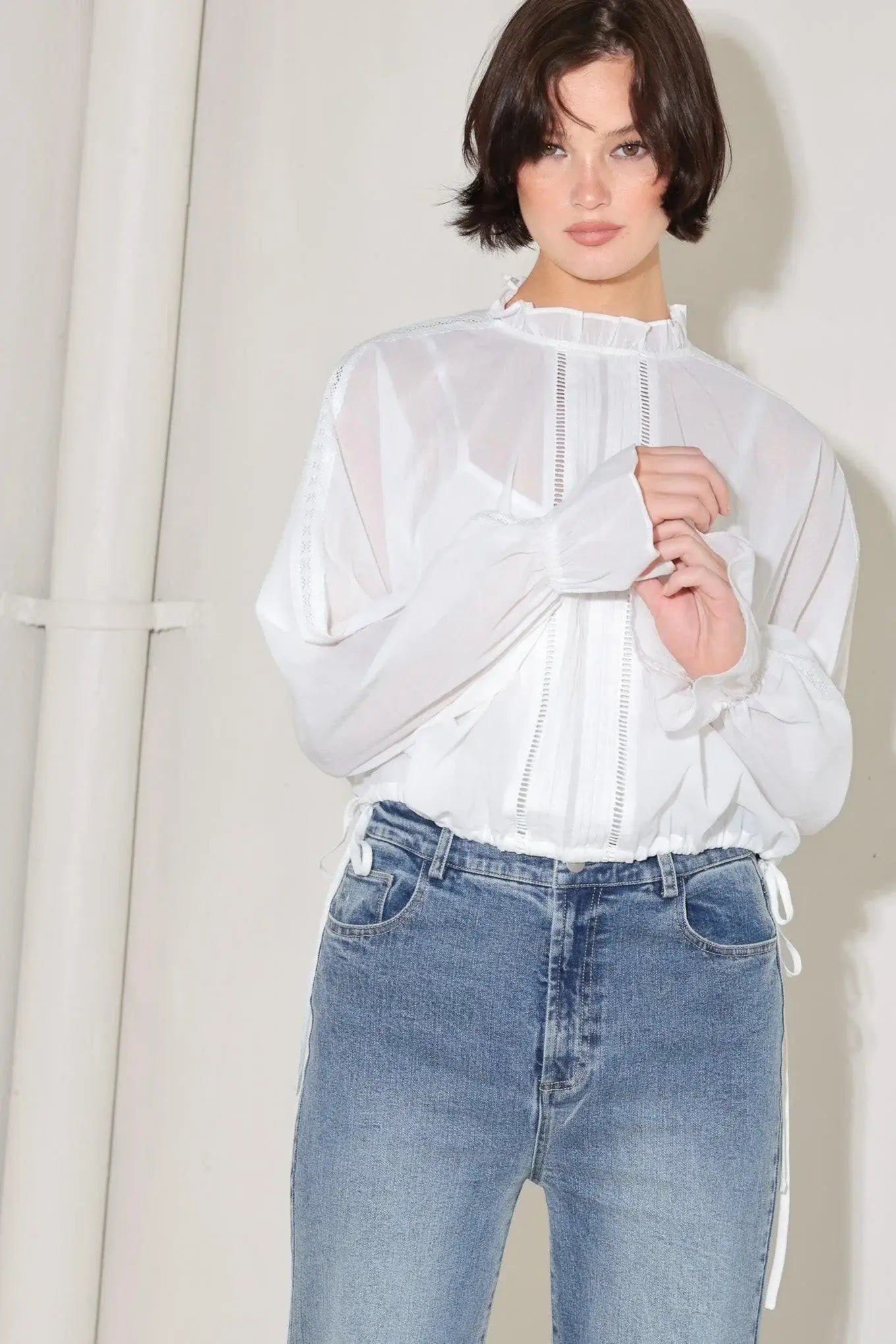 PURE ROMANCE WOVEN TOP - Flying Tomato - Flyclothing LLC