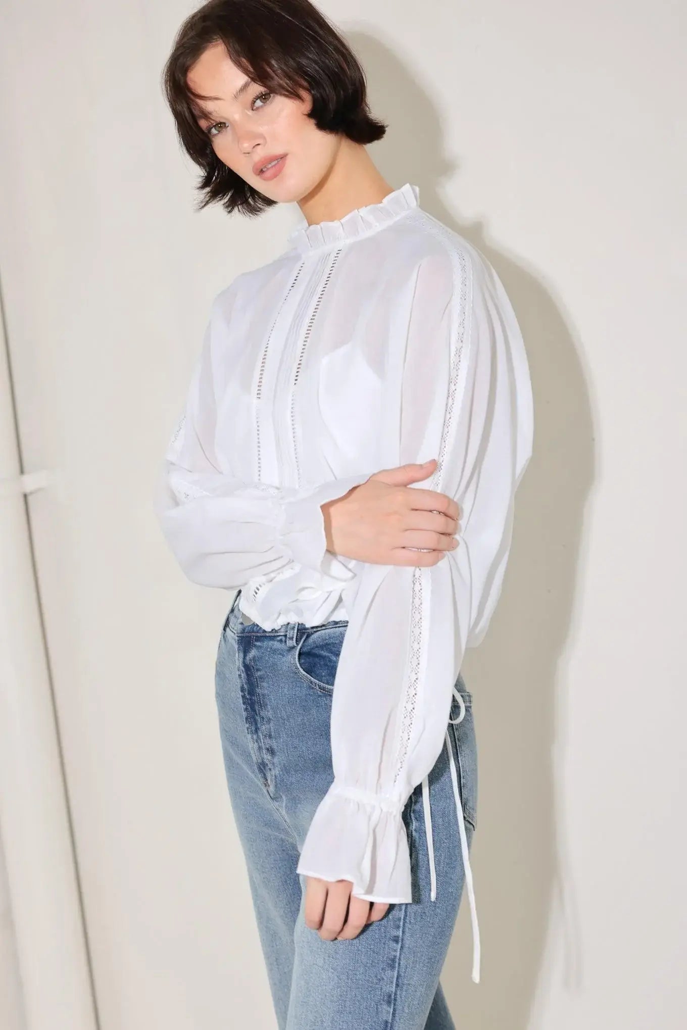 PURE ROMANCE WOVEN TOP - Flying Tomato - Flyclothing LLC