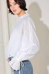 PURE ROMANCE WOVEN TOP - Flying Tomato - Flyclothing LLC
