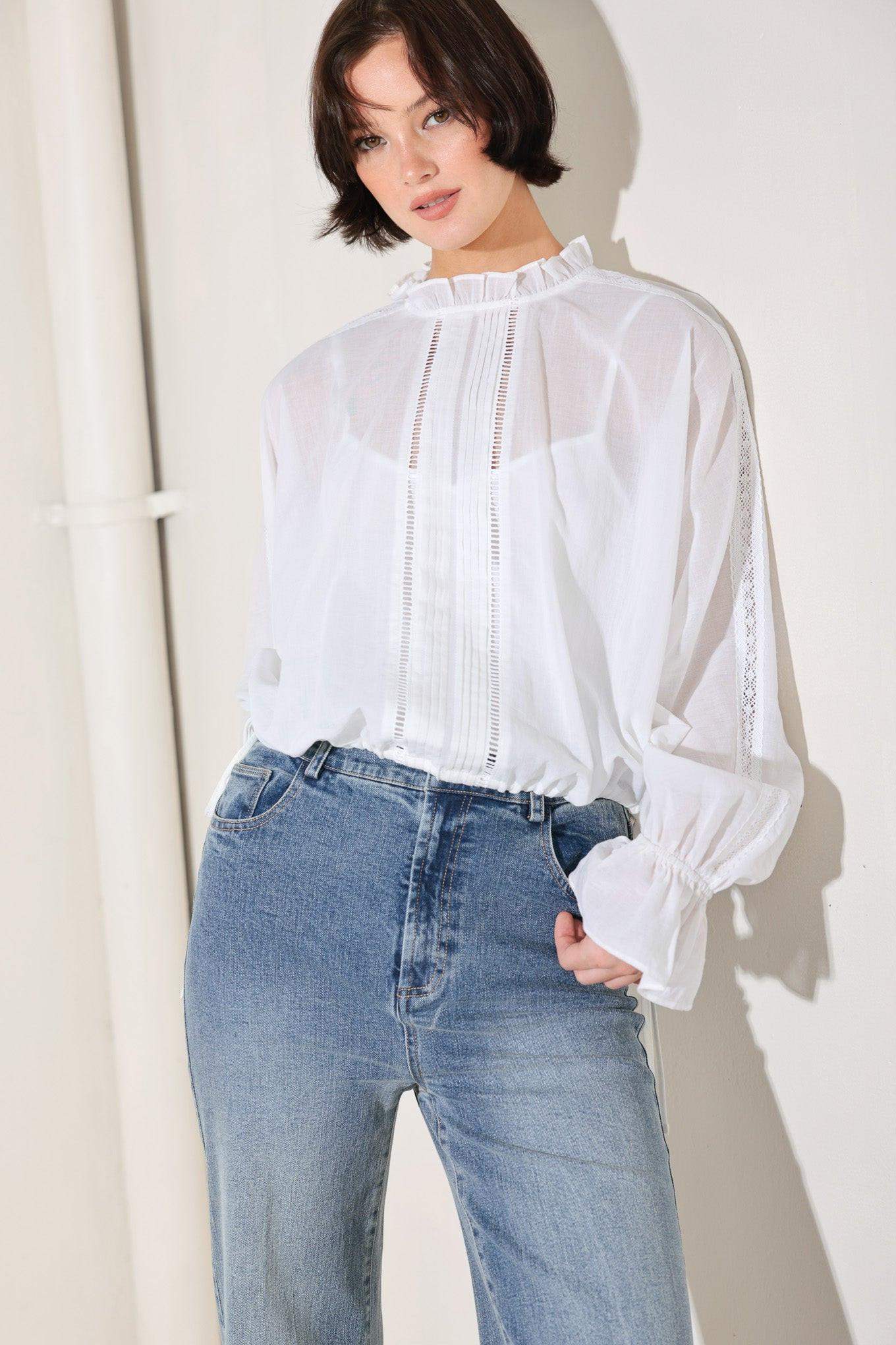 PURE ROMANCE WOVEN TOP - Flying Tomato - Flyclothing LLC
