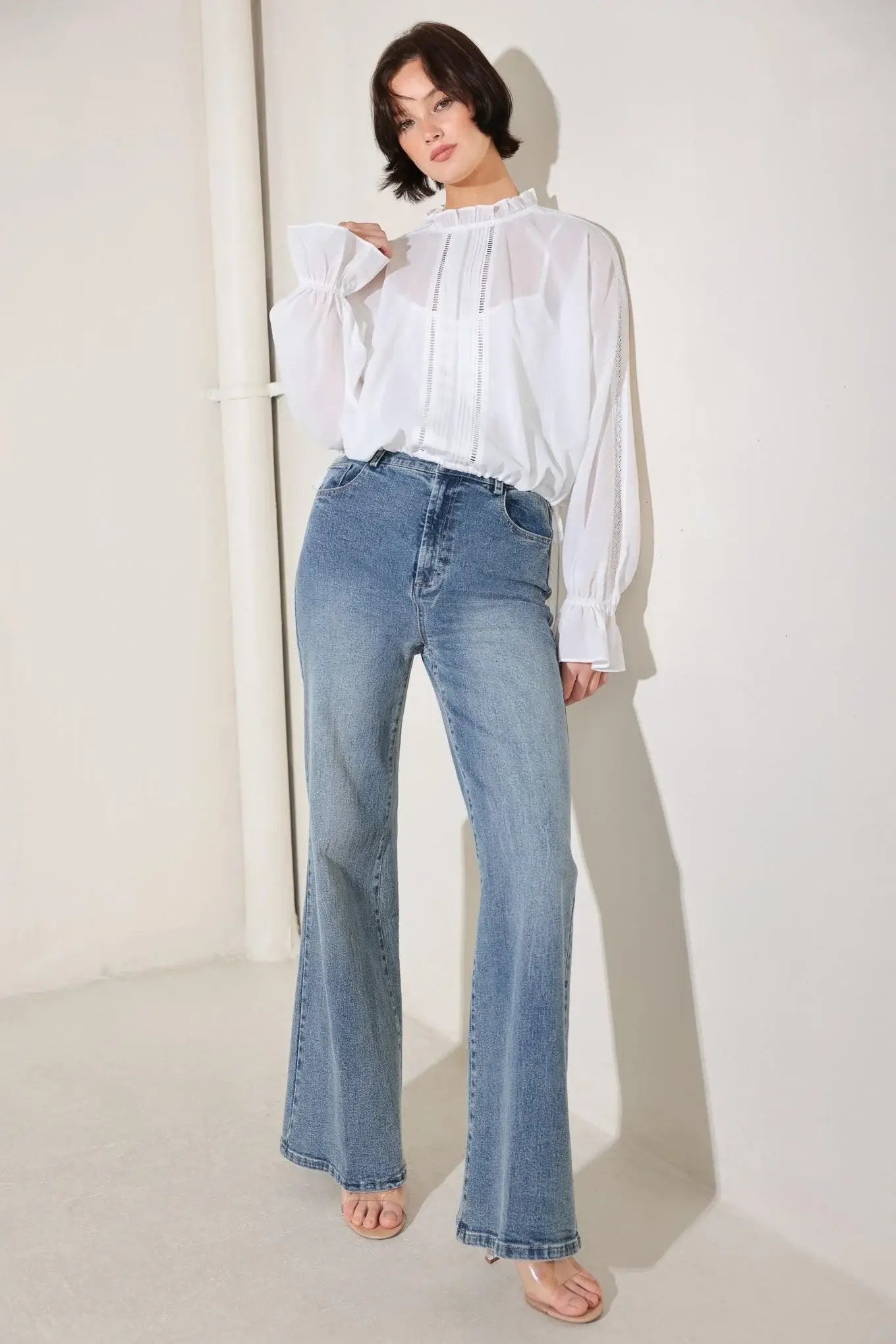 PURE ROMANCE WOVEN TOP - Flying Tomato - Flyclothing LLC
