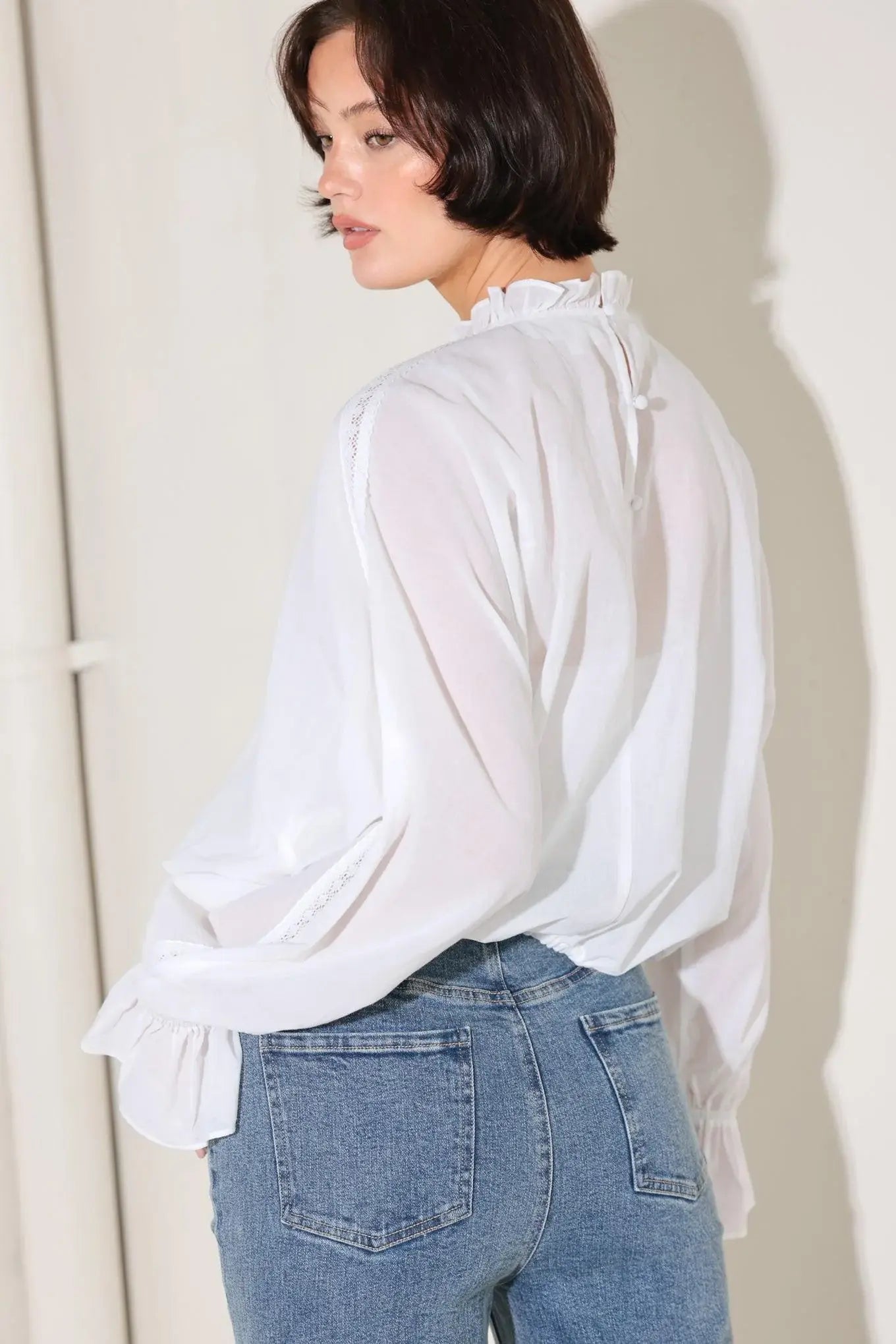 PURE ROMANCE WOVEN TOP - Flying Tomato - Flyclothing LLC