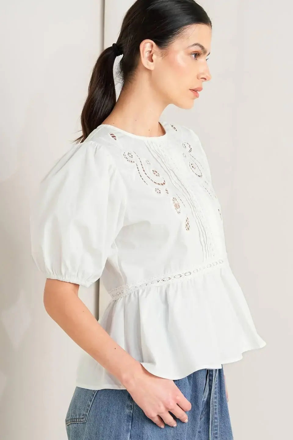 SILENT MORNING WOVEN TOP - Flying Tomato - Flyclothing LLC