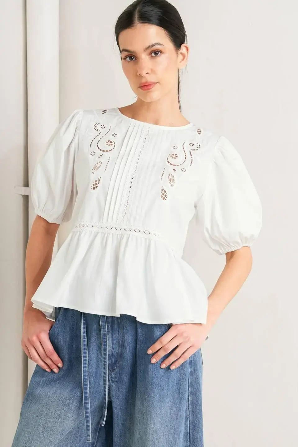 SILENT MORNING WOVEN TOP - Flying Tomato - Flyclothing LLC