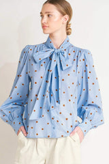 THE POLKA POWER MOVE WOVEN TOP - Flying Tomato - Flyclothing LLC