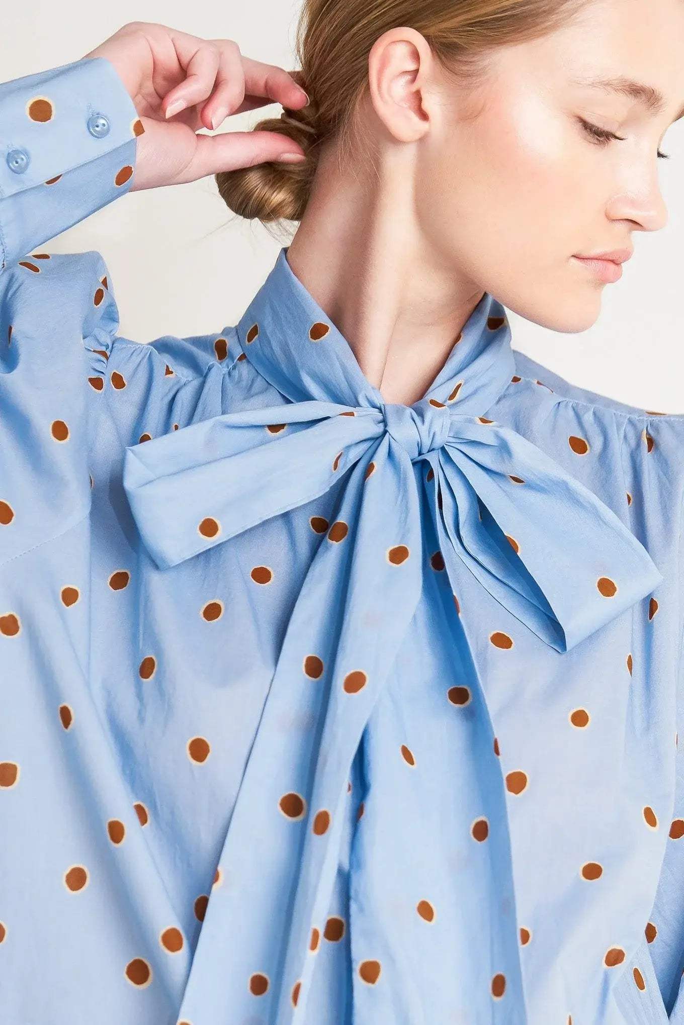 THE POLKA POWER MOVE WOVEN TOP - Flying Tomato - Flyclothing LLC