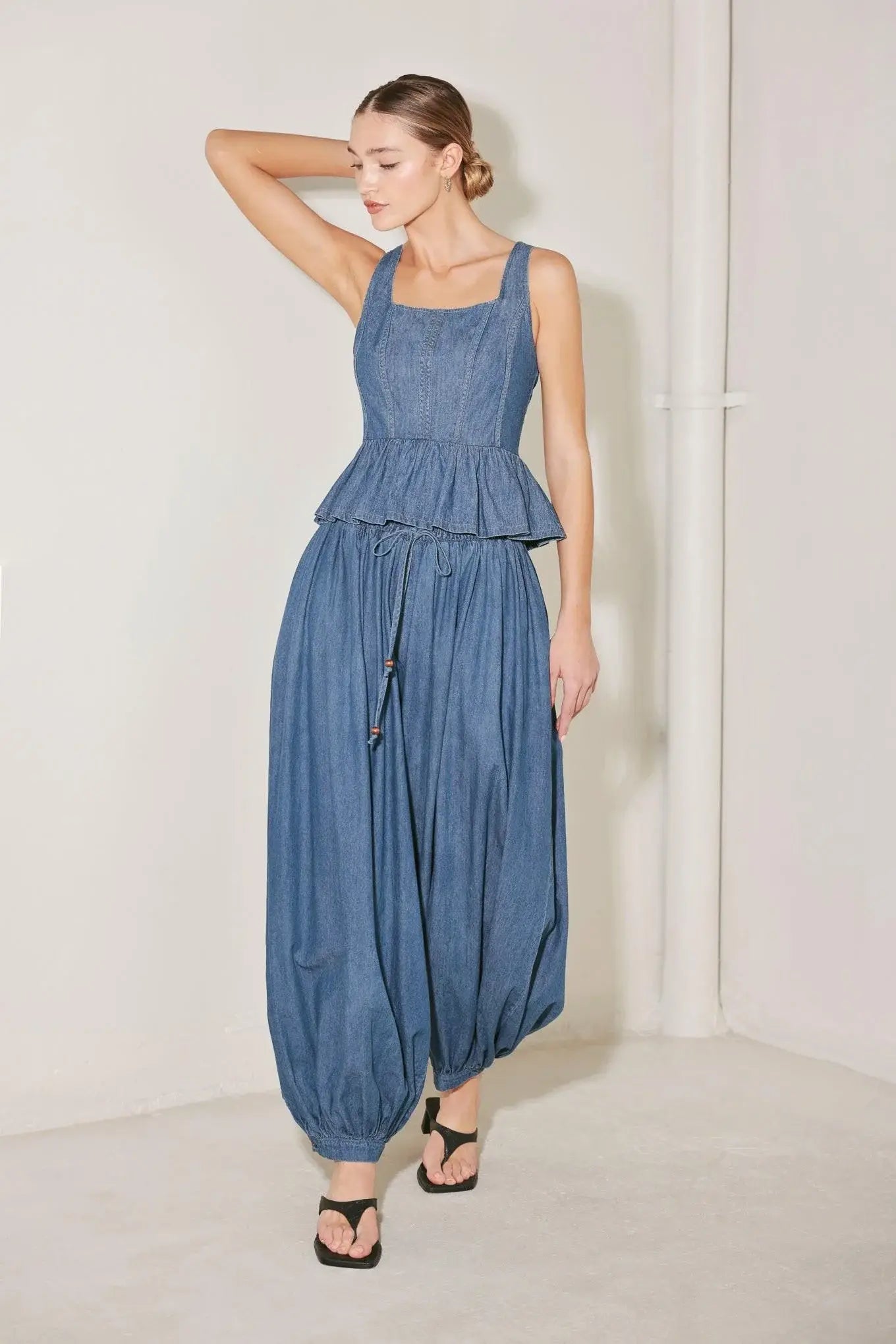 SOFT REBEL VOLUME WOVEN TOP - Flying Tomato - Flyclothing LLC
