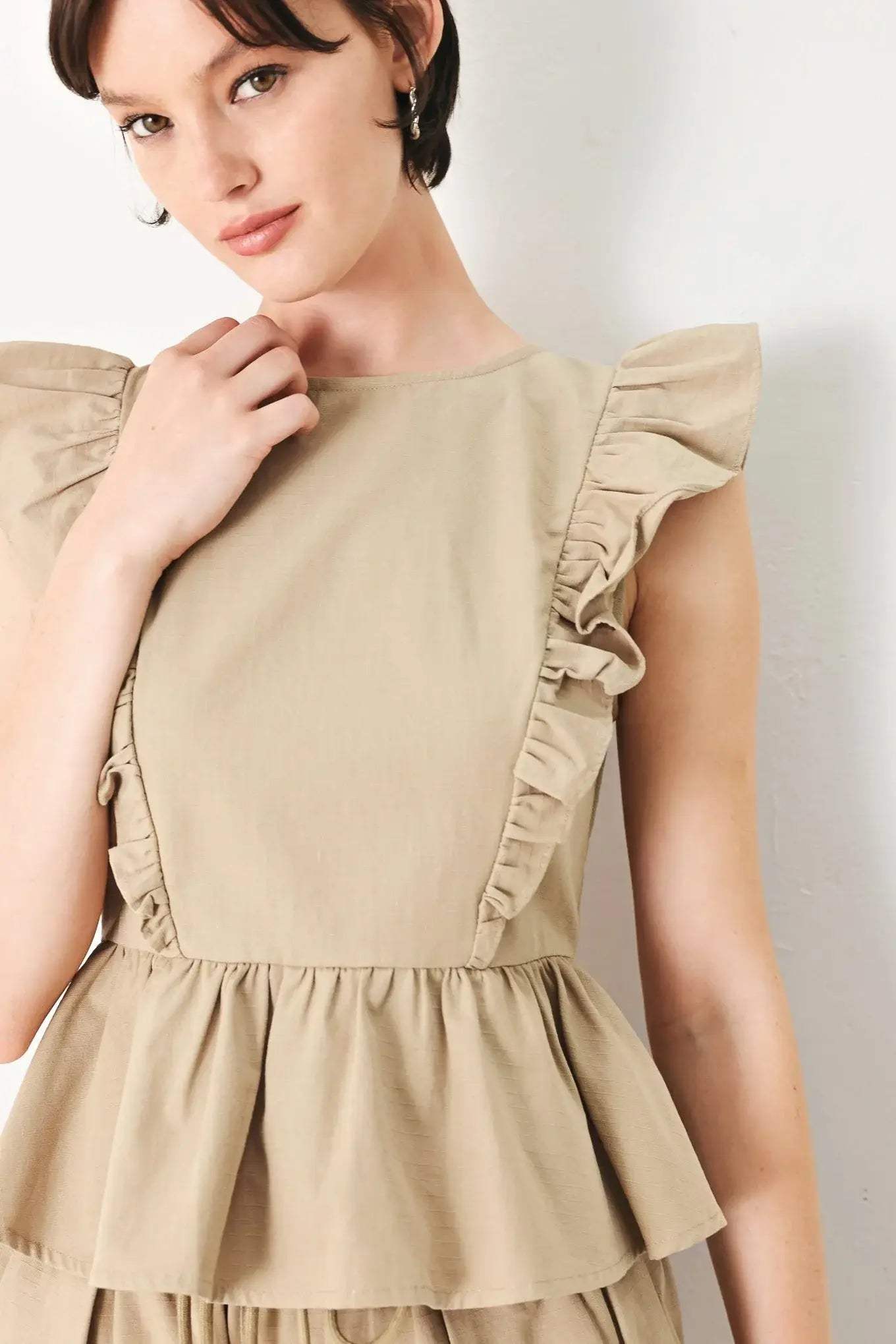 WHITE BLOSSOM WOVEN TOP - Flying Tomato - Flyclothing LLC