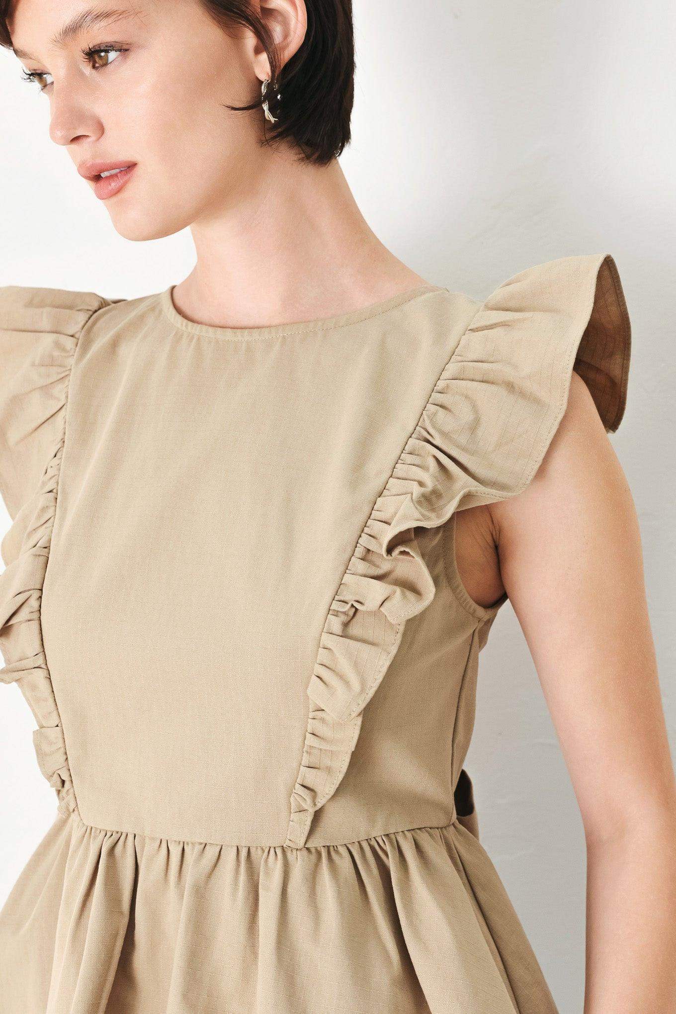 WHITE BLOSSOM WOVEN TOP - Flying Tomato - Flyclothing LLC