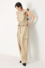 WHITE BLOSSOM WOVEN TOP - Flying Tomato - Flyclothing LLC