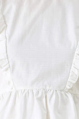 WHITE BLOSSOM WOVEN TOP - Flying Tomato - Flyclothing LLC