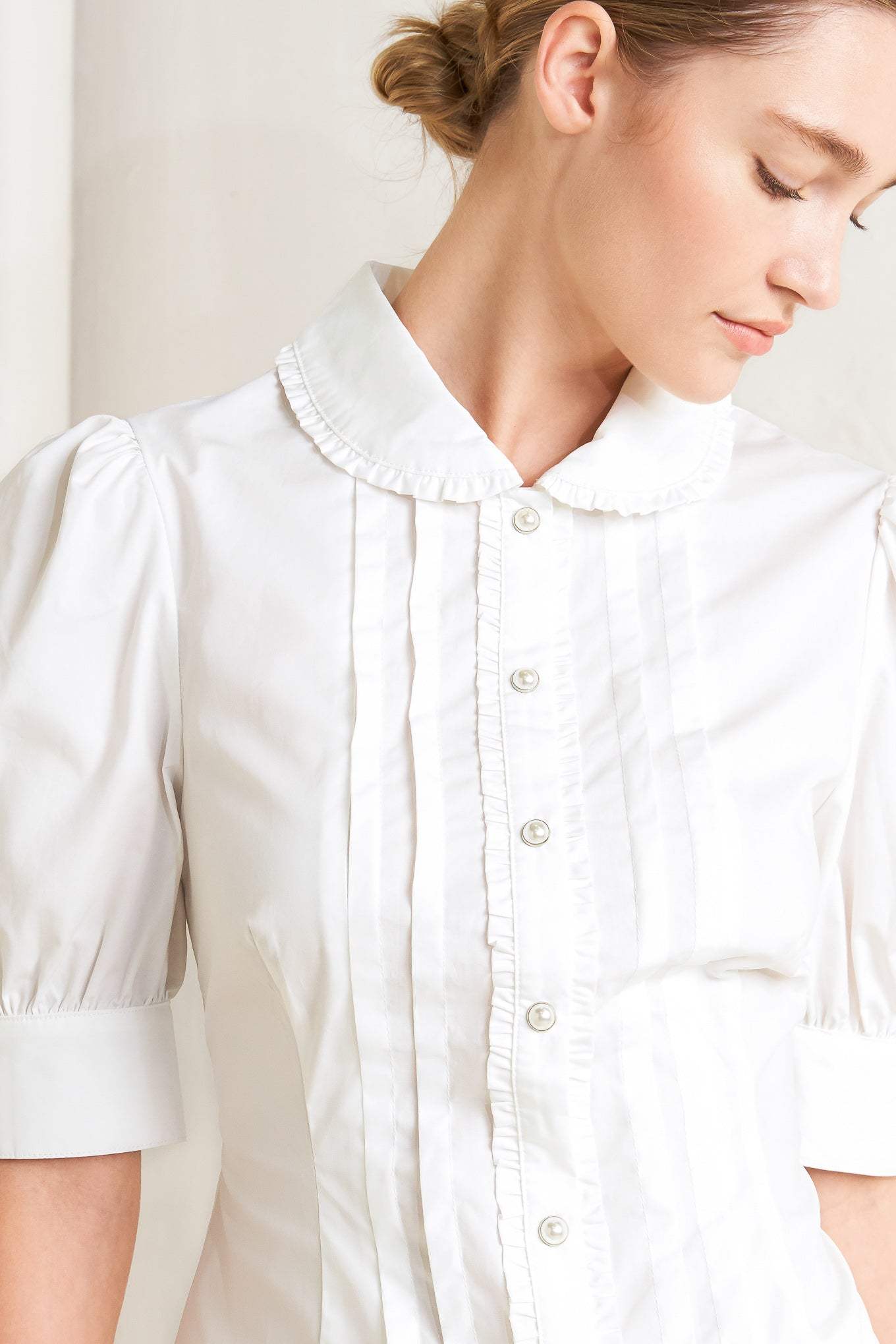 REFINED ROMANCE WOVEN TOP - Flying Tomato - Flyclothing LLC