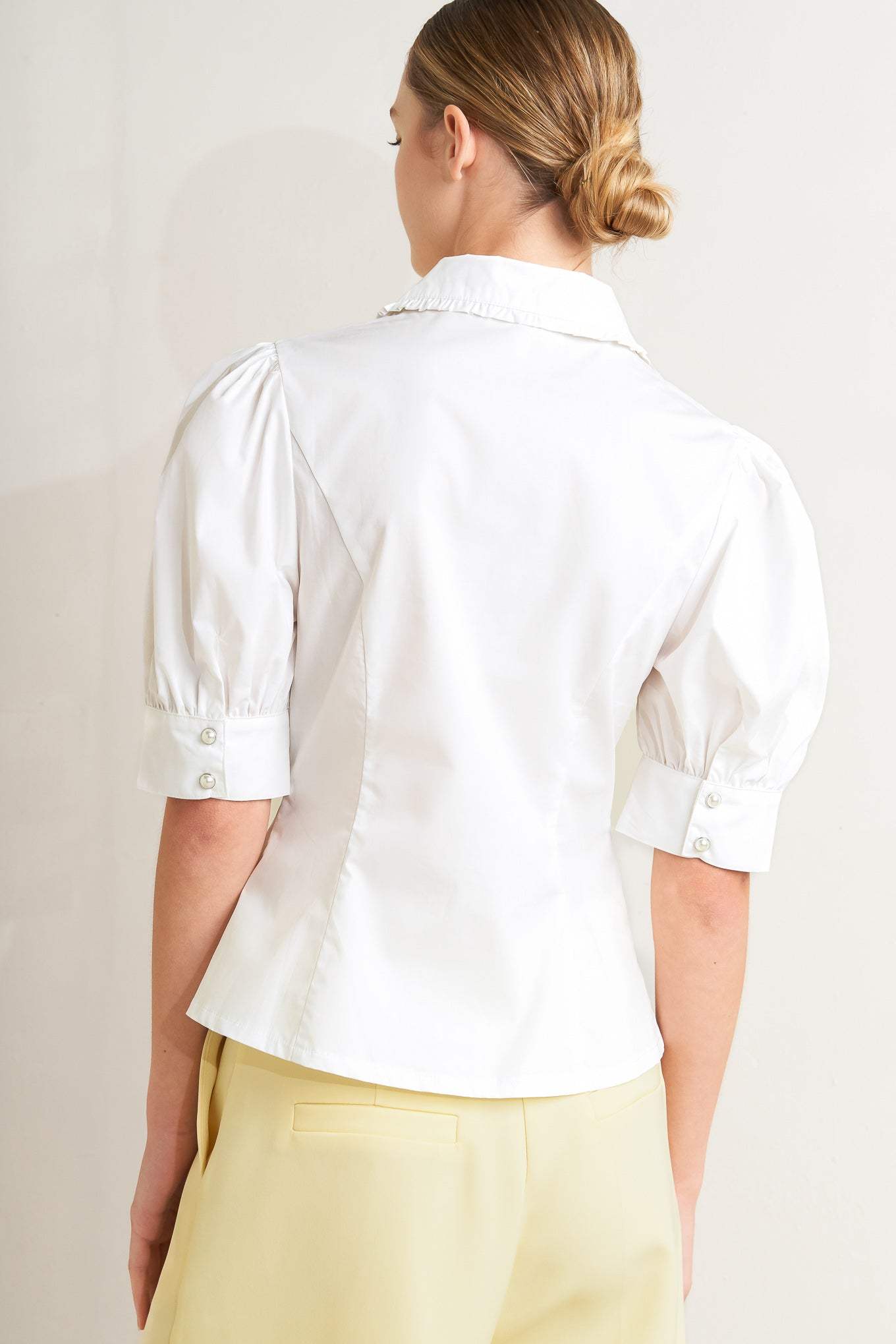 REFINED ROMANCE WOVEN TOP - Flying Tomato - Flyclothing LLC