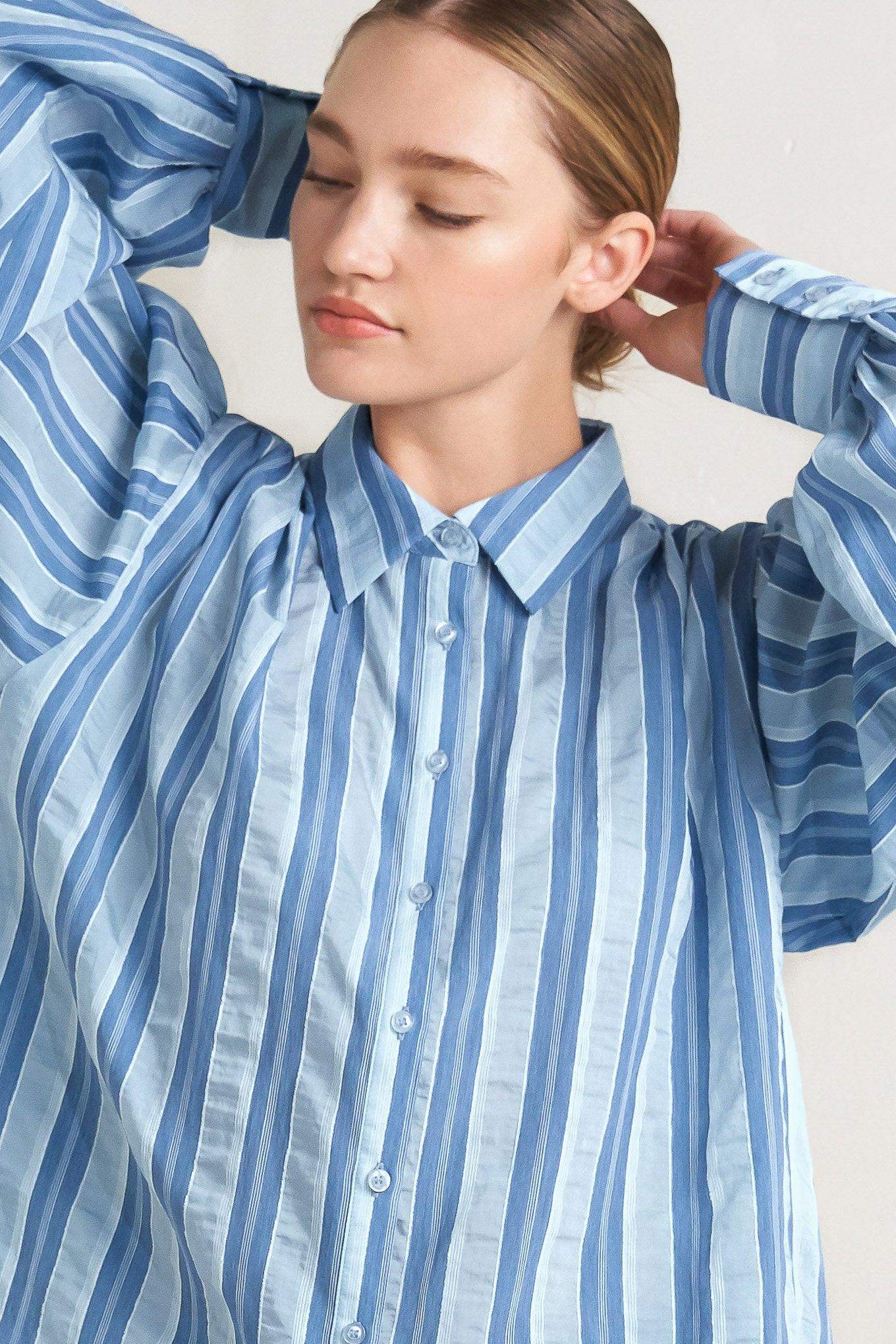 POLISHED DAY WOVEN TOP - Flying Tomato - Flyclothing LLC
