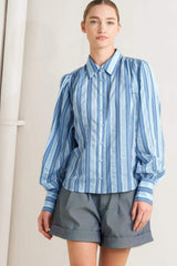 POLISHED DAY WOVEN TOP - Flying Tomato - Flyclothing LLC