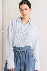 DAYLIGHT EDGE WOVEN TOP - Flying Tomato - Flyclothing LLC