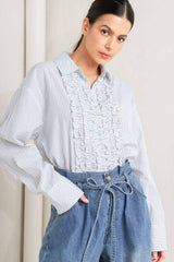 DAYLIGHT EDGE WOVEN TOP - Flying Tomato - Flyclothing LLC