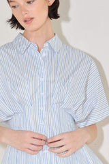 SKYLINE STRIPE WOVEN TOP - Flying Tomato - Flyclothing LLC