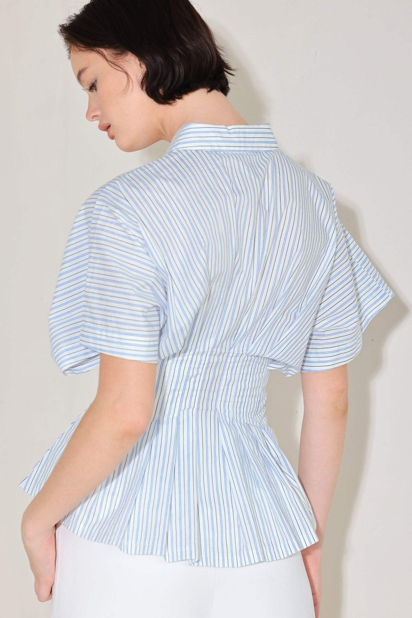 SKYLINE STRIPE WOVEN TOP - Flying Tomato - Flyclothing LLC