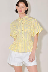 BUTTER MODE ACTIVATED WOVEN TOP - Flying Tomato - Flyclothing LLC