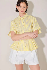 BUTTER MODE ACTIVATED WOVEN TOP - Flying Tomato - Flyclothing LLC