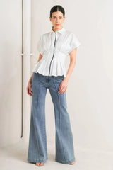 QUIET FORCE WOVEN TOP - Flying Tomato - Flyclothing LLC