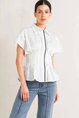QUIET FORCE WOVEN TOP - Flying Tomato - Flyclothing LLC