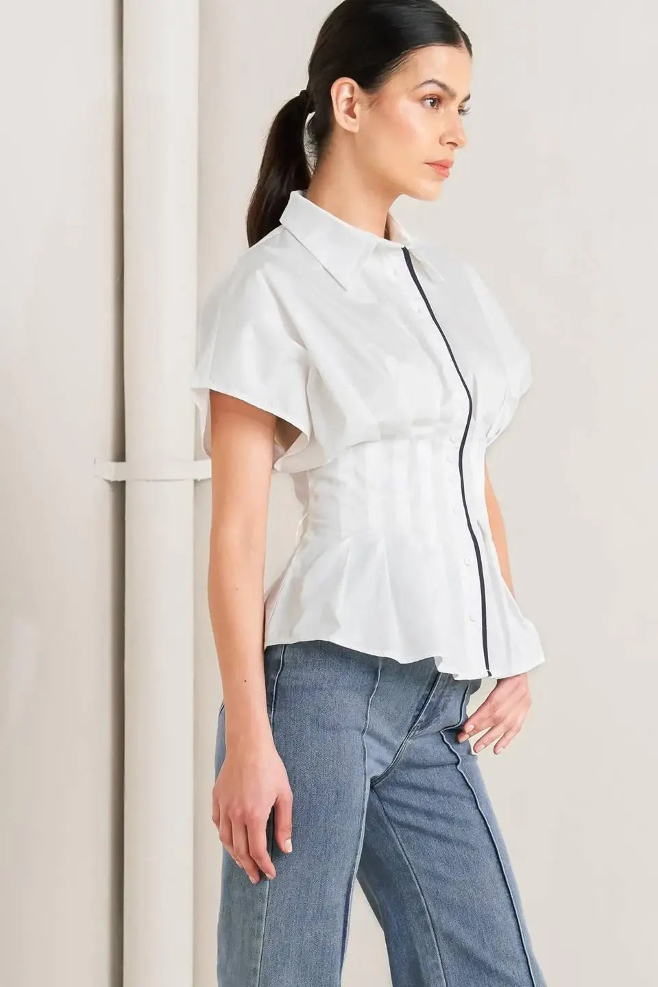 QUIET FORCE WOVEN TOP - Flying Tomato - Flyclothing LLC