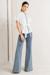 QUIET FORCE WOVEN TOP - Flying Tomato - Flyclothing LLC