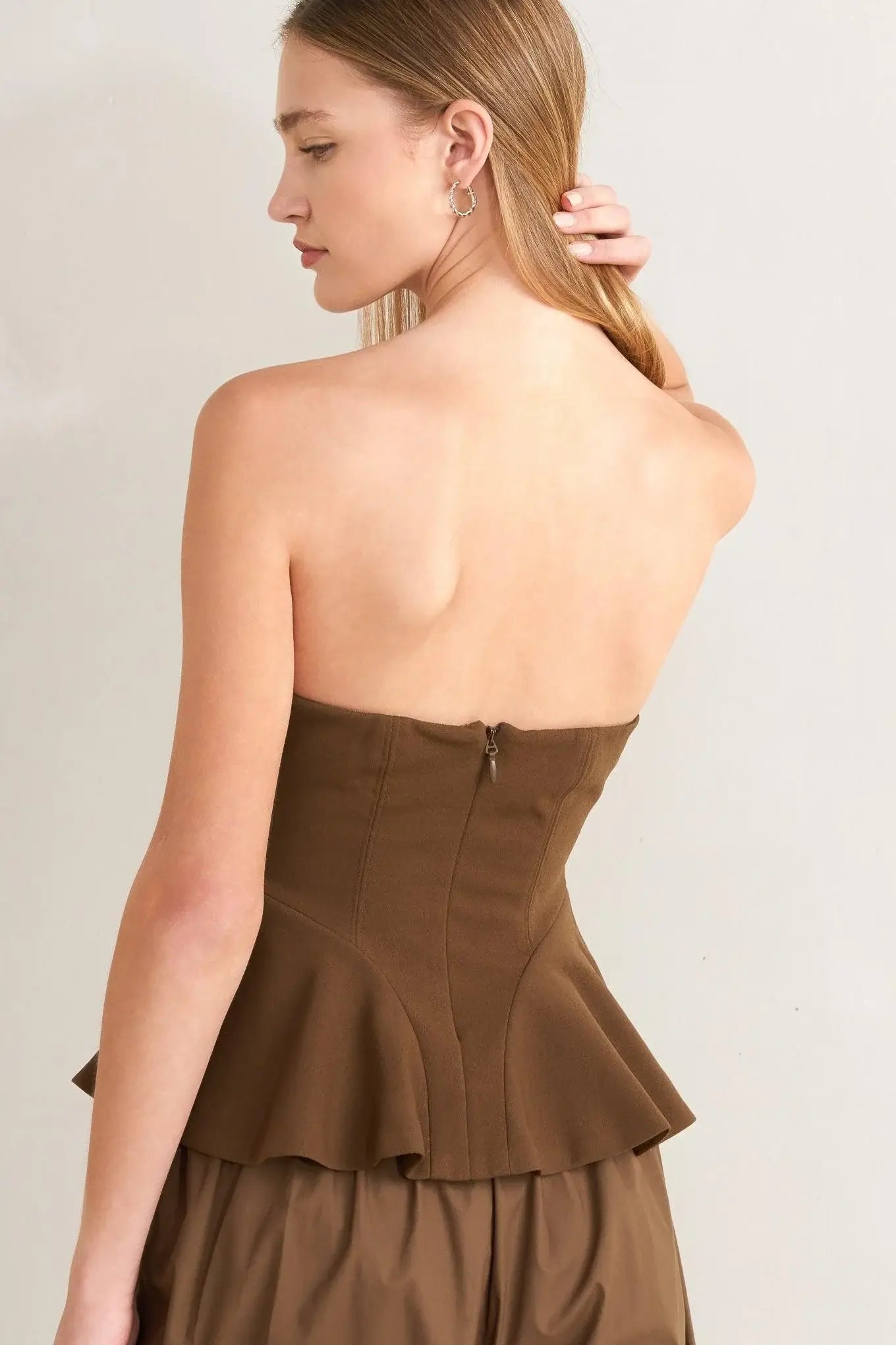 EFFORTLESS ELEGANCE WOVEN TUBE TOP - Flying Tomato - Flyclothing LLC