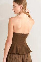 EFFORTLESS ELEGANCE WOVEN TUBE TOP - Flying Tomato - Flyclothing LLC