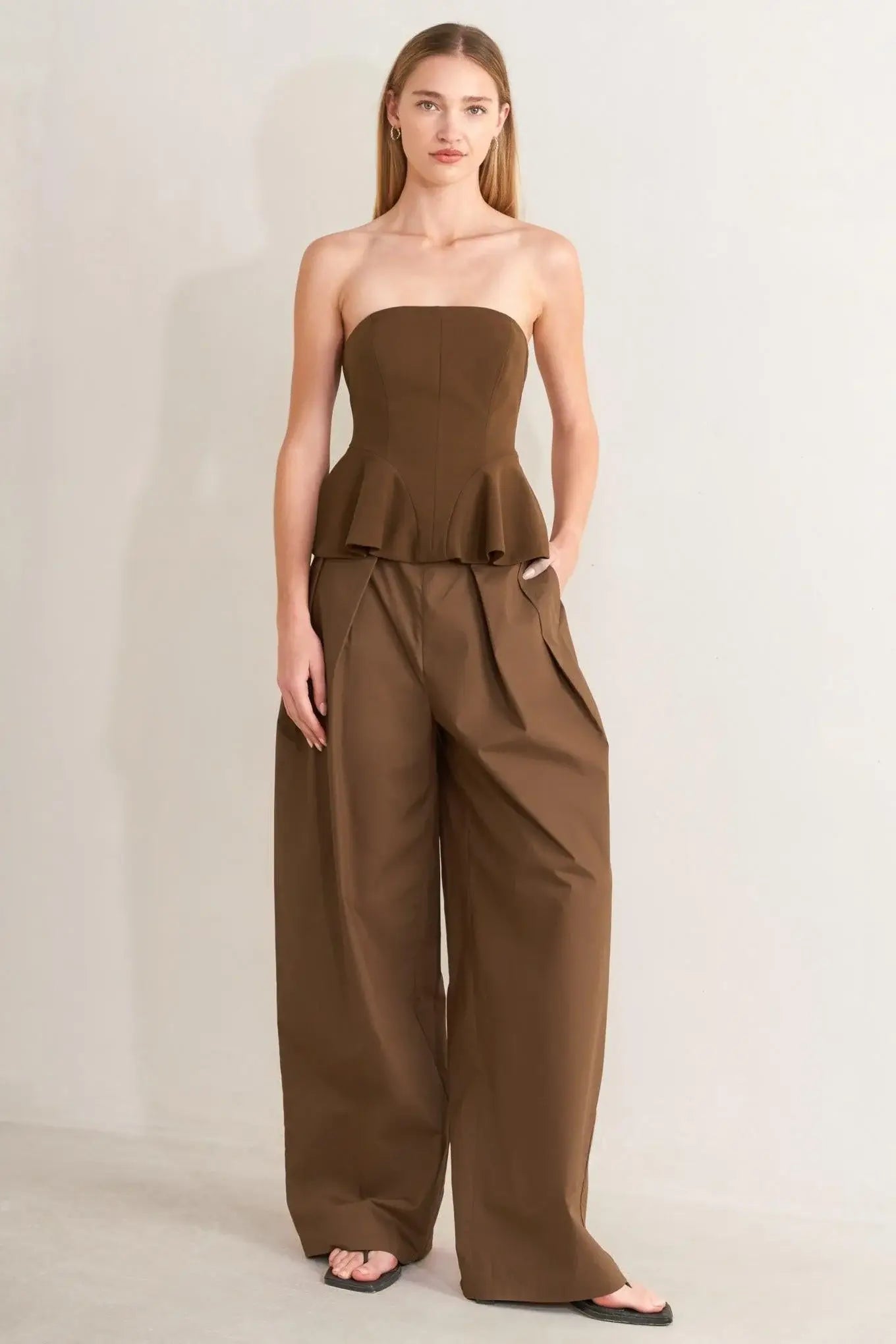 EFFORTLESS ELEGANCE WOVEN TUBE TOP - Flying Tomato - Flyclothing LLC