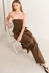 EFFORTLESS ELEGANCE WOVEN TUBE TOP - Flying Tomato - Flyclothing LLC