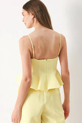 SWEET SUNSHINE WOVEN CAMI TOP - Flying Tomato - Flyclothing LLC