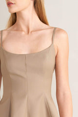 MANHATTAN PEPLUM WOVEN CAMI TOP - Flying Tomato - Flyclothing LLC